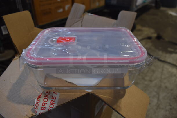 BRAND NEW IN BOX! Nutrichef NCCLX5R9 5 Piece Glass Container Set  - Image 4 of 5