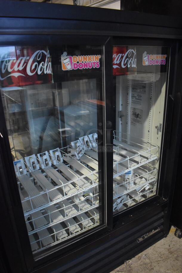 2012 True GDM-33-CPT-54EM Metal Commercial 2 Door Reach In Pass Through Cooler Merchandiser. 115 Volts, 1 Phase. 40x24x54. Tested and Working! - Image 2 of 6