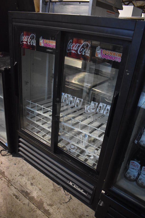 2012 True GDM-33-CPT-54EM Metal Commercial 2 Door Reach In Pass Through Cooler Merchandiser. 115 Volts, 1 Phase. 40x24x54. Tested and Working! - Image 3 of 6