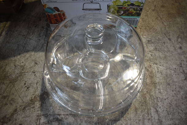 4 BRAND NEW IN BOX! Connoisseur 6 in 1 Covered Server That Can Be Used as a Cake Stand, Pedestal Platter, Salad Bowl, Dessert Bowl. 12x12x9. 4 Times Your Bid! - Image 3 of 7