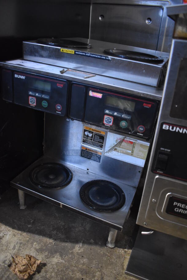 2013 Bunn AXIOM 2/2 TWIN Stainless Steel Commercial Countertop 4 Burner Coffee Machine. 120/208-240 Volts, 1 Phase. 16x18x24 - Image 2 of 6