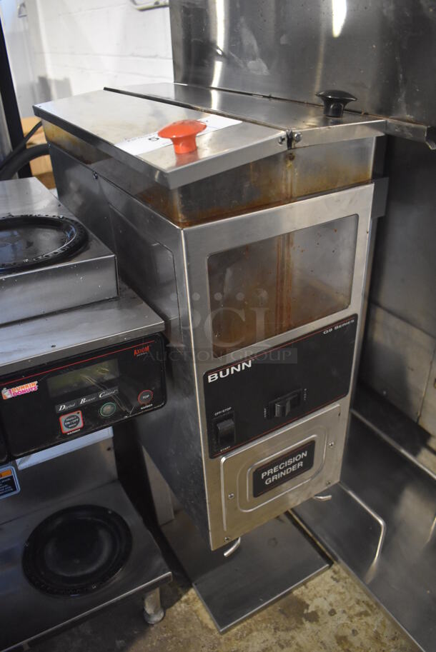 Bunn G9-2T DBC Stainless Steel Commercial 2 Hopper Coffee Bean Grinder. 120 Volts, 1 Phase. 8.5x18x28. Tested and Working! - Image 2 of 6