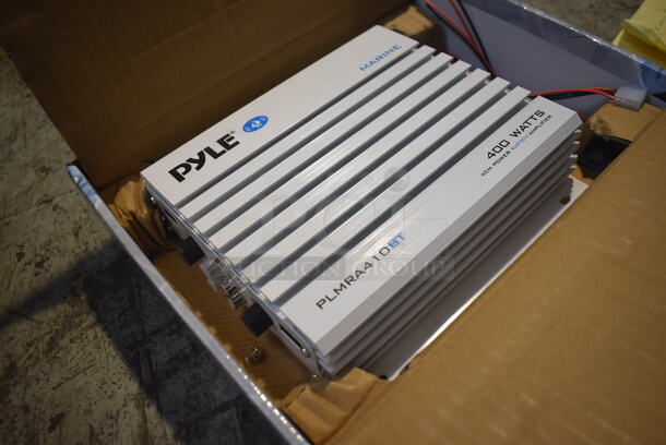 BRAND NEW IN BOX! Pyle PLMRA410BT Marine 4 Channel Bluetooth Amplifier. 9x8x2.5 - Image 3 of 5