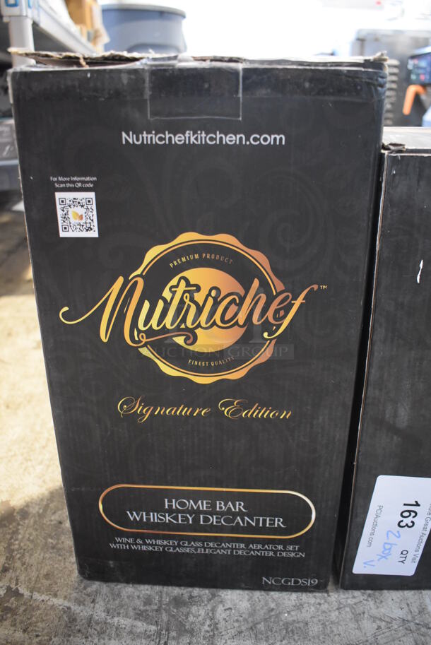 ALL ONE MONEY! 2 Boxes of Nutrichef Home Bar Whisky Decanter Sets - Image 5 of 5