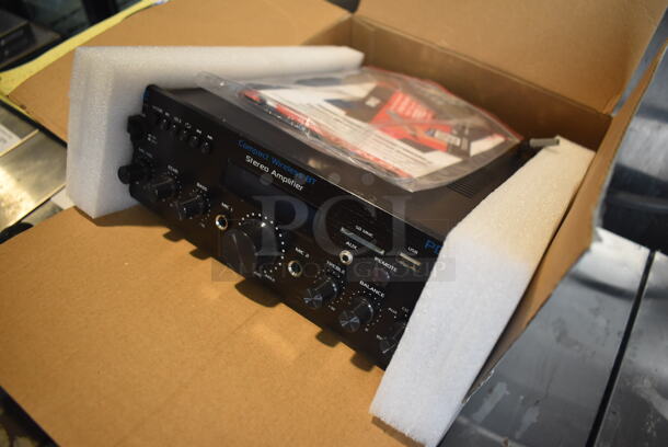 BRAND NEW IN BOX! Pyle PDA6BU.6 Compact Wireless BT Stereo Amplifier. 10x10x3.5 - Image 2 of 5