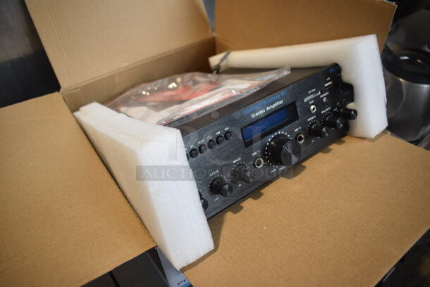 BRAND NEW IN BOX! Pyle PDA6BU.6 Compact Wireless BT Stereo Amplifier. 10x10x3.5 - Image 3 of 5