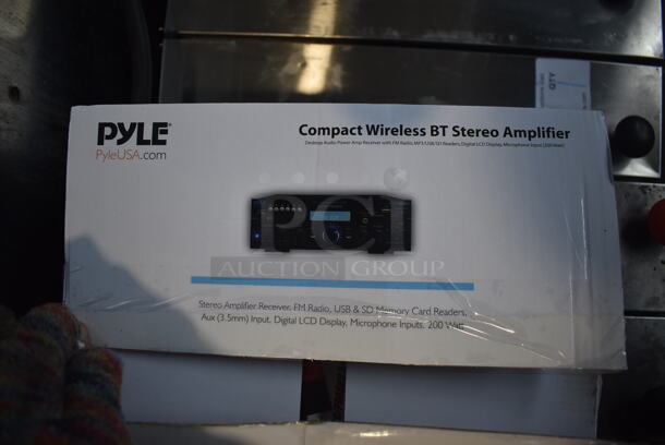 BRAND NEW IN BOX! Pyle PDA6BU.6 Compact Wireless BT Stereo Amplifier. 10x10x3.5 - Image 4 of 5