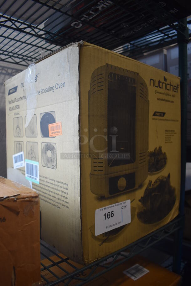 BRAND NEW IN BOX! Nutrichef PKRT15 Metal Countertop Vertical Rotisserie Rotating Oven.  - Image 4 of 4