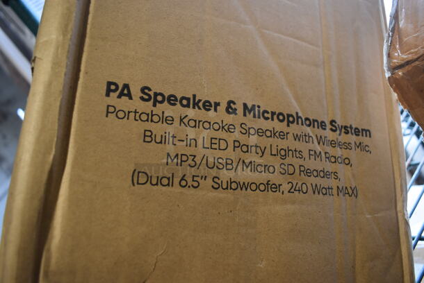 BRAND NEW IN BOX! Pyle PPHP2818B Wireless PA Speaker and Microphone System - Image 4 of 5
