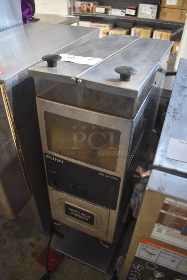 Bunn G9-2T DBC Stainless Steel Commercial 2 Hopper Coffee Bean Grinder. 120 Volts, 1 Phase. 8.5x18x28. Tested and Working! - Image 2 of 6