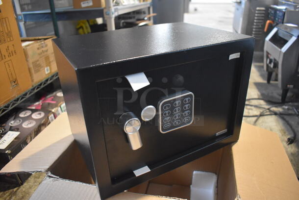 Serene Life SLSFE15 Black Metal Single Compartment Safe. 14x10x10 - Image 2 of 7