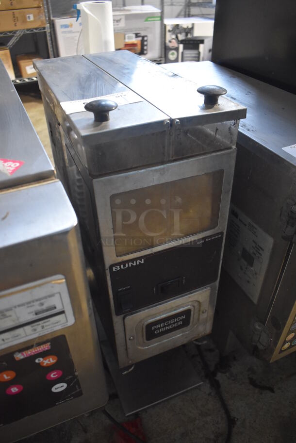 Bunn G9-2T DBC Stainless Steel Commercial 2 Hopper Coffee Bean Grinder. 120 Volts, 1 Phase. 8.5x18x28. Tested and Working! - Image 3 of 6