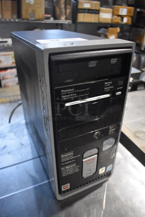 Compaq Computer Tower. 7.5x16x15.5 - Image 3 of 4