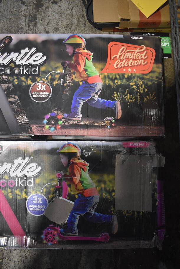 2 IN ORIGINAL BOX! Hurtle Scootkid Scooters. 2 Times Your Bid! - Image 3 of 3