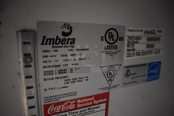 Imbera VR06 ENERGY STAR Metal Commercial Mini Cooler Merchandiser. 115 Volts, 1 Phase. 21x26x37. Tested and Powers On But Does Not Get Cold - Image 5 of 5