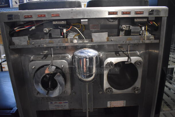 Taylor 342D-27 Stainless Steel Commercial Floor Style Air Cooled 2 Flavor Frozen Beverage Machine w/ Drink Mixer Attachment on Commercial Casters. 208-230 Volts, 1 Phase. 26x34x60 - Image 3 of 8