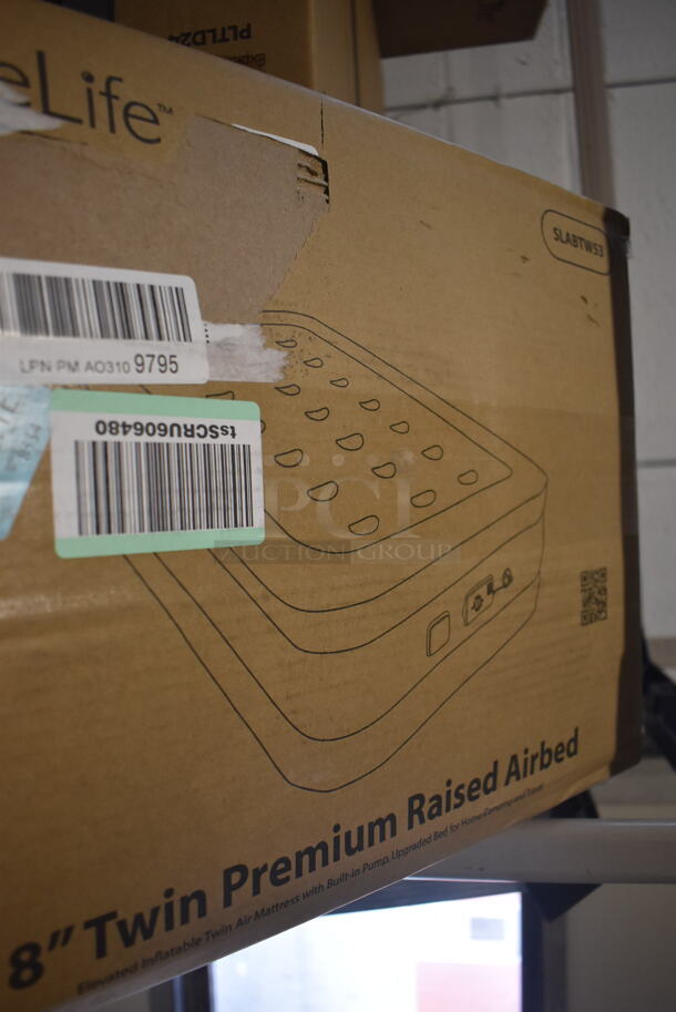 IN ORIGINAL BOX! Serene Life SLABTW53 18" Twin Premium Raised Airbed - Image 4 of 5