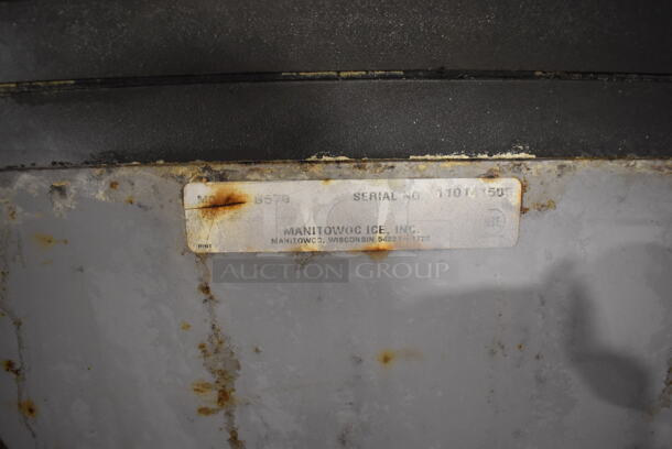 Manitowoc SY0854A Stainless Steel Commercial Ice Machine Head on Commercial Ice Bin. 208-230 Volts, 1 Phase. 31x35x76 - Image 6 of 8
