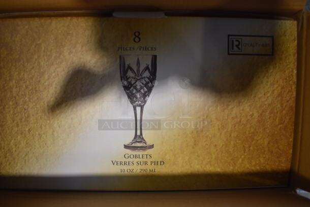 Box of 8 BRAND NEW! Kinsley Goblet Wine Glasses. 3.25x3.25x8. 3 Times Your Bid! - Image 5 of 5