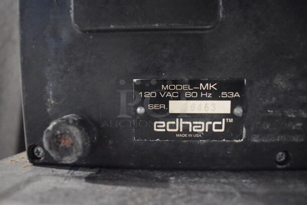 Edhard Model MK Metal Commercial Countertop Pastry Donut Filler w/ 2 Hopper. 120 Volts, 1 Phase. 16x9x18. Cannot Test Due To Missing Power Cord - Image 6 of 7