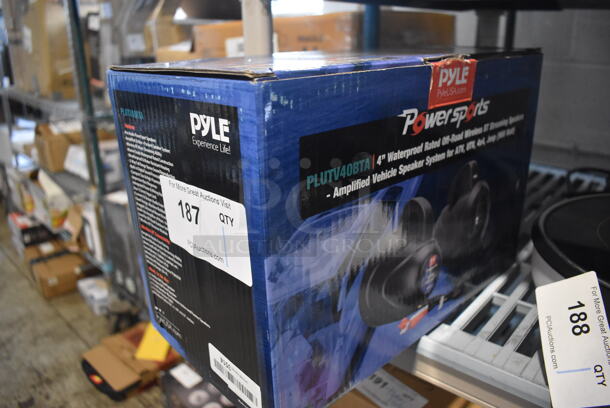 BRAND NEW IN BOX! Pyle PLUTV40BTA 4" Waterproof Rated Off Road Wireless BT Streaming Speakers.  - Image 3 of 4