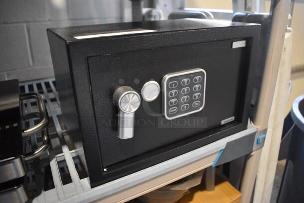 Serene Life Black Metal Single Compartment Safe. 12x8x8 - Image 2 of 4