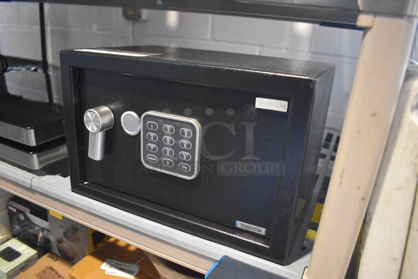 Serene Life Black Metal Single Compartment Safe. 12x8x8 - Image 3 of 4