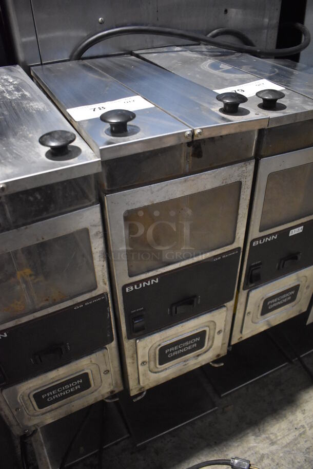 Bunn G9-2T DBC Stainless Steel Commercial 2 Hopper Coffee Bean Grinder. 120 Volts, 1 Phase. 8.5x18x28. Tested and Working! - Image 3 of 6