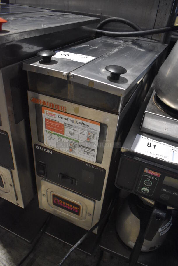 Bunn G9-2 HD Stainless Steel Commercial 2 Hopper Coffee Bean Grinder. 120 Volts, 1 Phase. 8.5x18x26. Tested and Working! - Image 2 of 7