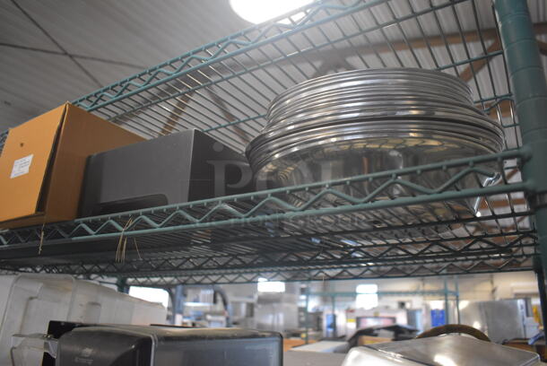 ALL ONE MONEY! 5 Tiers of Various Items Including Poly Bins, Napkin Dispensers and Toaster. Does Not Include Shelving Unit. - Image 6 of 6