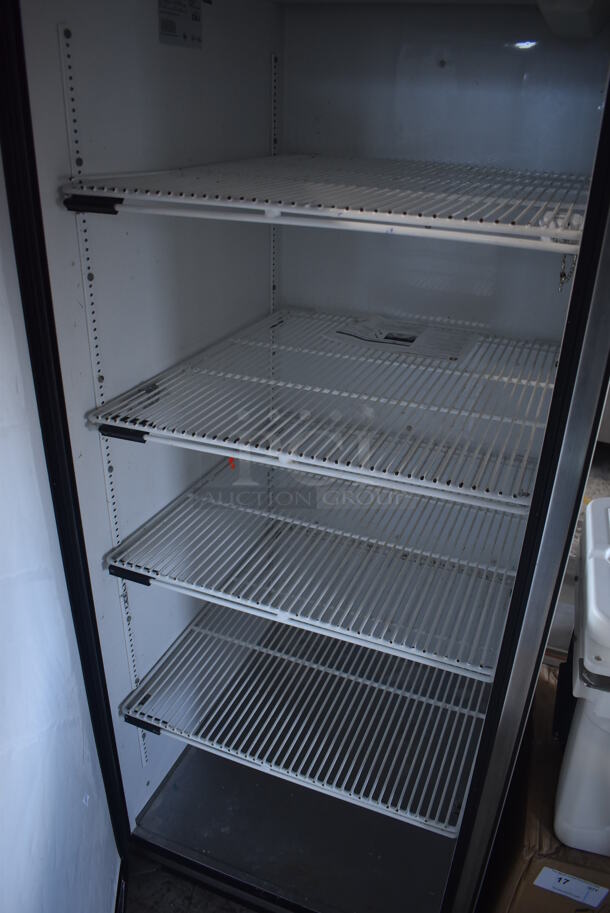 True TG1R-1S Stainless Steel Commercial Single Door Reach In Cooler w/ Poly Coated Racks. 115 Volts, 1 Phase. 29x35x78. Tested and Working! - Image 3 of 7