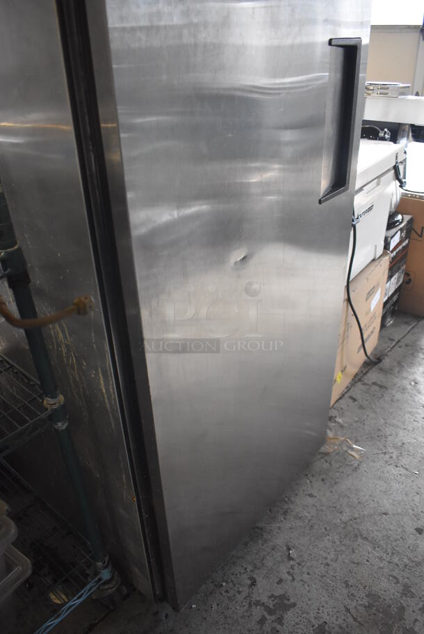 True TG1R-1S Stainless Steel Commercial Single Door Reach In Cooler w/ Poly Coated Racks. 115 Volts, 1 Phase. 29x35x78. Tested and Working! - Image 7 of 7