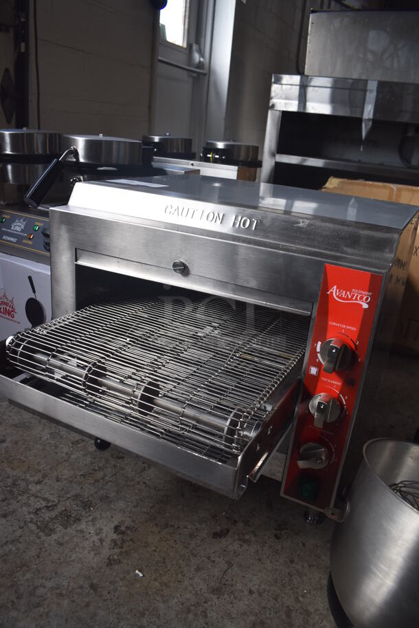 BRAND NEW IN BOX! Avantco 177CNVYOV14B Stainless Steel Commercial Countertop Conveyor Oven with 14" Belt. 208 Volts, 1 Phase. 20x42x19. Tested and Working! - Image 2 of 8