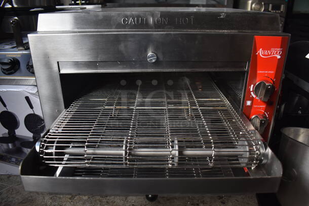 BRAND NEW IN BOX! Avantco 177CNVYOV14B Stainless Steel Commercial Countertop Conveyor Oven with 14" Belt. 208 Volts, 1 Phase. 20x42x19. Tested and Working! - Image 5 of 8