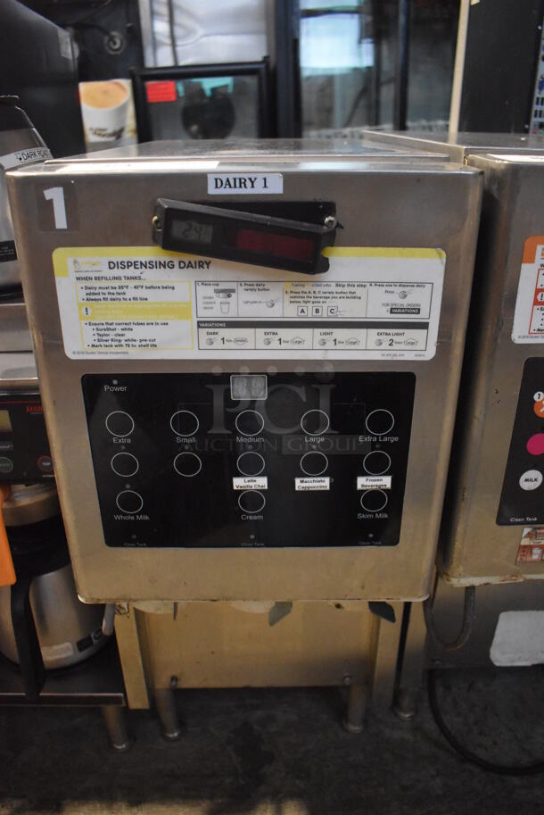 Taylor Stainless Steel Commercial Countertop Dairy Dispenser. 12x24x27. Tested and Does Not Power On - Image 1 of 5
