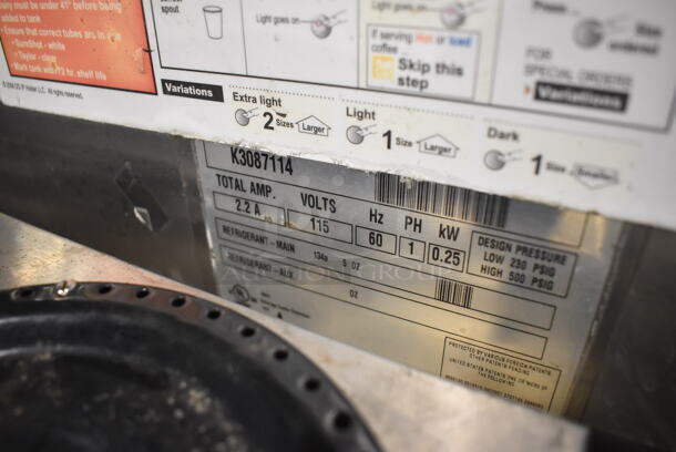 Taylor Stainless Steel Commercial Countertop Dairy Dispenser. 12x24x27. Tested and Does Not Power On - Image 5 of 5