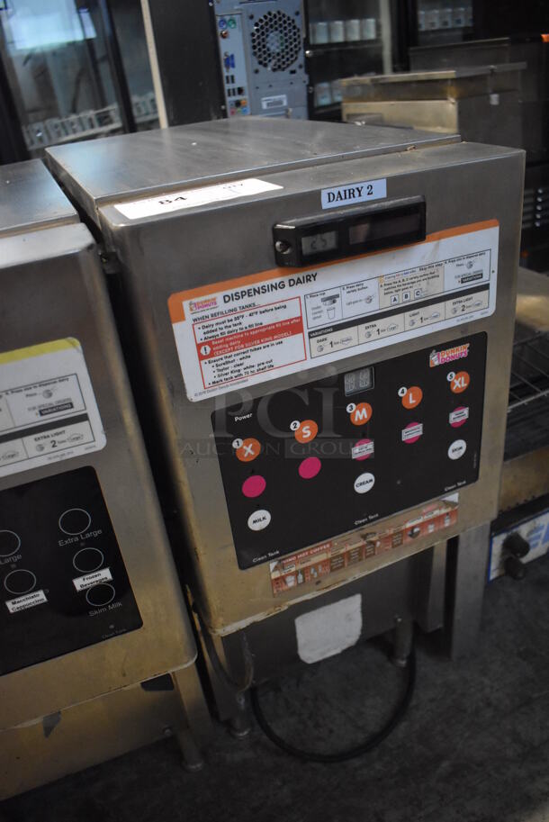 Taylor Stainless Steel Commercial Countertop Dairy Dispenser. 12x24x27. Tested and Powers On But Does Not Get Cold - Image 3 of 4