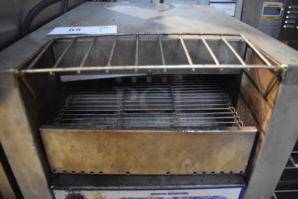 Belleco Stainless Steel Commercial Countertop Electric Powered Conveyor Toaster Oven. 208 Volts, 1 Phase. 14.5x20x16 - Image 4 of 5