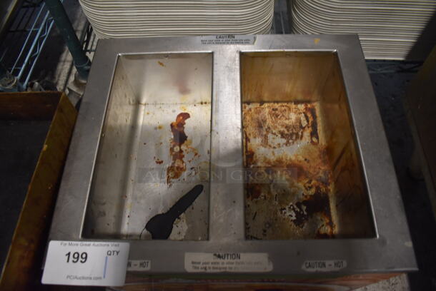 Duke CSW-2-T-AM Stainless Steel Commercial Countertop 2 Well Food Warmer. 120 Volts, 1 Phase. 17.5x15x11. Tested and Left Side Is Working But Right Side Does Not Get Warm - Image 2 of 4