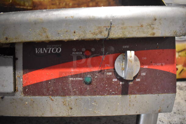Avantco Stainless Steel Commercial Countertop Electric Powered Flat Top Griddle w/ Thermostatic Controls. 115 Volts, 1 Phase. 16x21x13 - Image 3 of 5