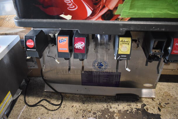 2017 Maxx Ice MIM360N Stainless Steel Commercial Ice Head on Cornelius ED250-BCZ Stainless Steel Commercial 8 Flavor Carbonated Beverage Machine. 115 Volts, 1 Phase. 31x35x61 - Image 4 of 6