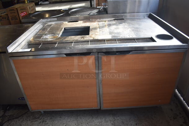 Duke SUB-BD-60-LM Stainless Steel Commercial Soda Station w/ 3 Wood Pattern Doors. 60x38x37 - Image 3 of 7