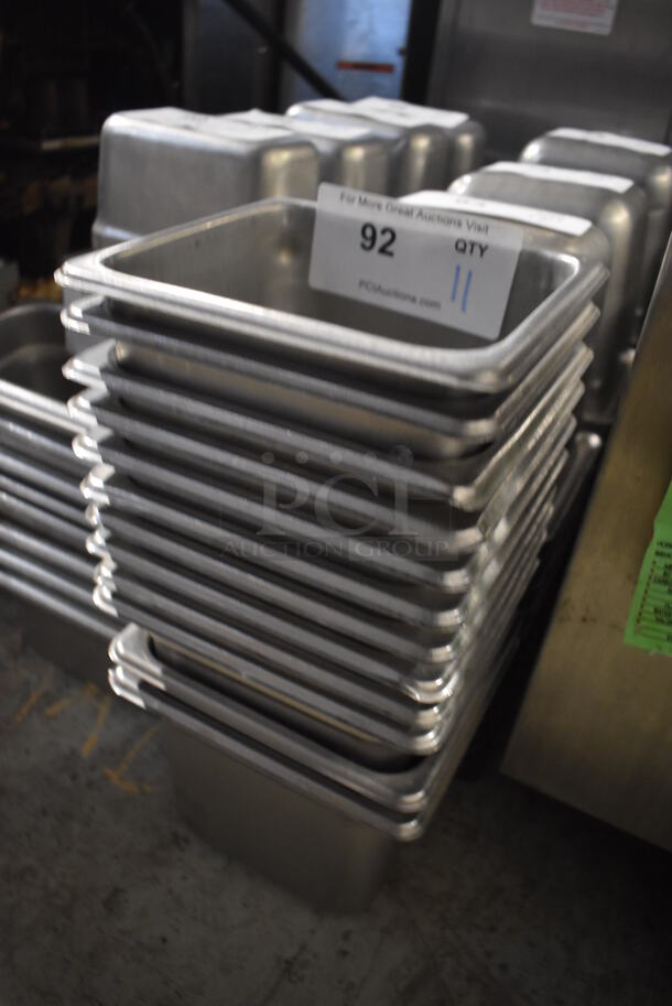 11 Stainless Steel 1/6 Size Drop In Bins. 1/6x6. 11 Times Your Bid! - Image 2 of 3