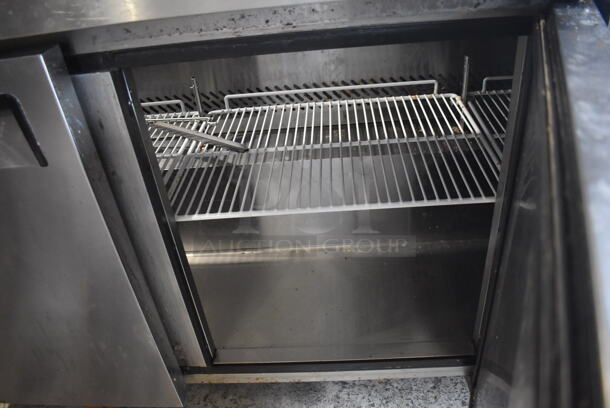 2018 Atosa MSF8304GR Stainless Steel Commercial Sandwich Salad Prep Table Bain Marie Mega Top on Commercial Casters. 115 Volts, 1 Phase. 73x30x46. Tested and Working! - Image 7 of 8