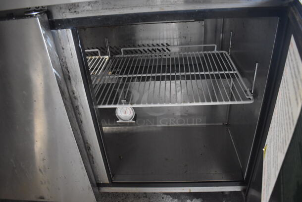 2018 Atosa MSF8304GR Stainless Steel Commercial Sandwich Salad Prep Table Bain Marie Mega Top on Commercial Casters. 115 Volts, 1 Phase. 73x30x46. Tested and Working! - Image 8 of 8