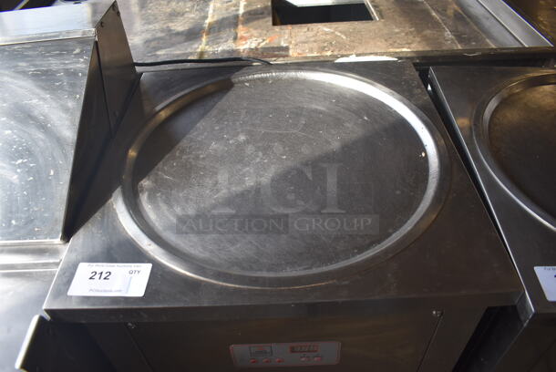 SC-19106 Stainless Steel Commercial Floor Style Rolled Ice Cream Machine Station on Commercial Casters. 110 Volts, 1 Phase. 23.5x23.5x35.5. Tested and Working! - Image 3 of 5