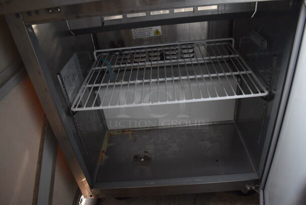 Avantco 178APT27HC Stainless Steel Commercial Sandwich Salad Prep Table Bain Marie Mega Top on Commercial Casters. 115 Volts, 1 Phase. 27.5x30x43. Tested and Working! - Image 5 of 7