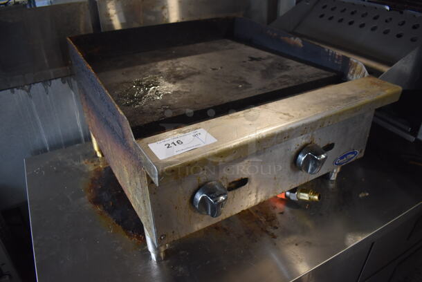 Cook Rite Stainless Steel Commercial Countertop Gas Powered Flat Top Griddle. 24x28x16 - Image 3 of 5