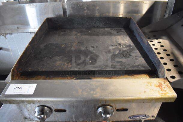 Cook Rite Stainless Steel Commercial Countertop Gas Powered Flat Top Griddle. 24x28x16 - Image 4 of 5