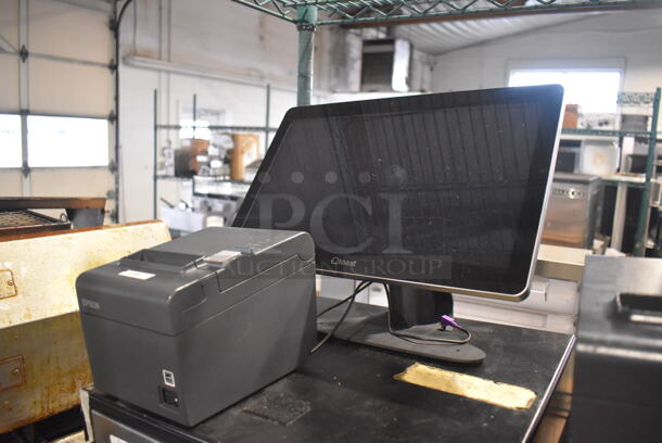 Toast 15.5" POS Monitor w/ Epson M267E Receipt Printer and Metal Cash Drawer - Image 3 of 5